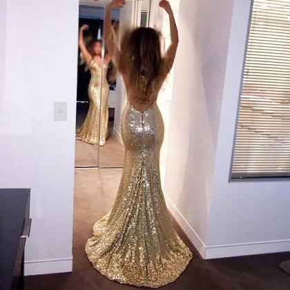 Sparkly High Quality Prom Dresses,mermaid Prom..